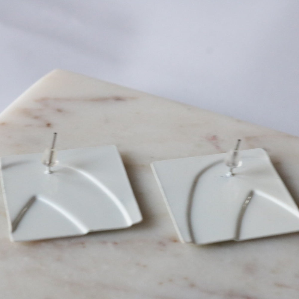 Square Paint Earrings - OS-NEWLIFE Clothing