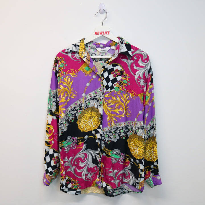 Vintage Patterned Long Sleeve Button Up - S/M-NEWLIFE Clothing