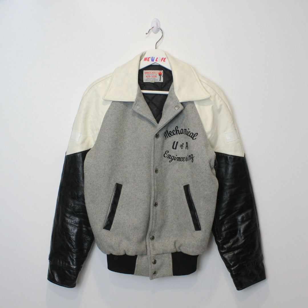 Vintage 70/80's UofA Mechanical Engineering Varsity Jacket - S/M-NEWLIFE Clothing