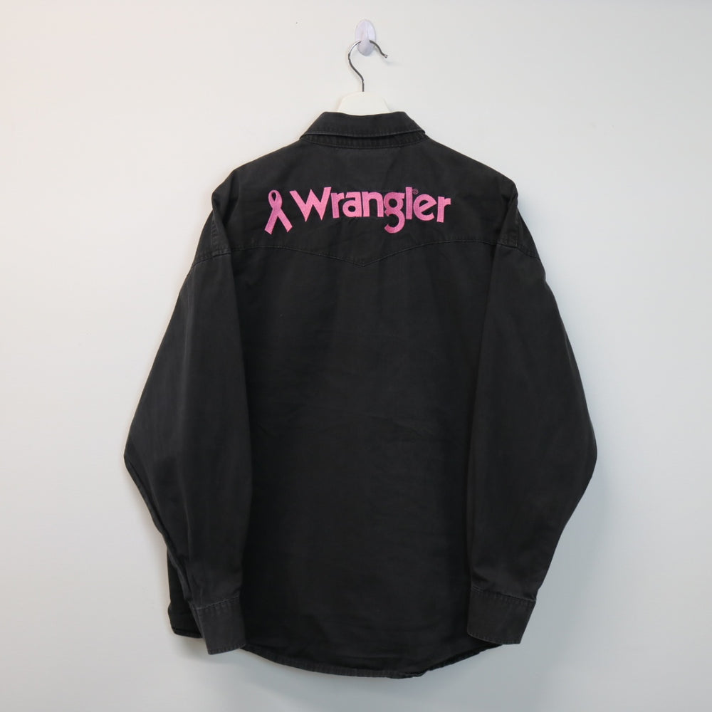 Vintage Wrangler Breast Cancer Western Button Up - XL-NEWLIFE Clothing
