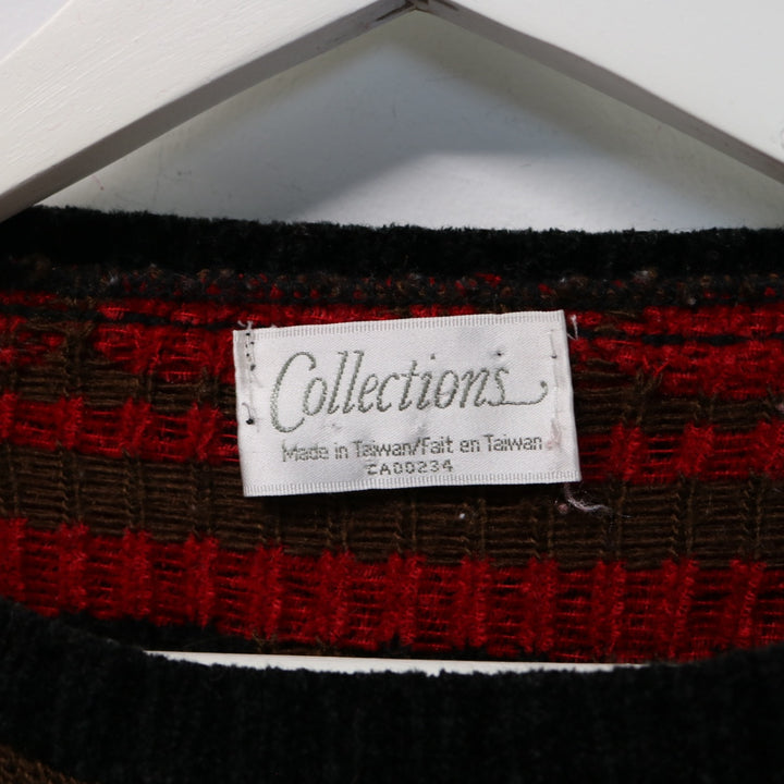 Vintage Patterned Knit Sweater - M-NEWLIFE Clothing