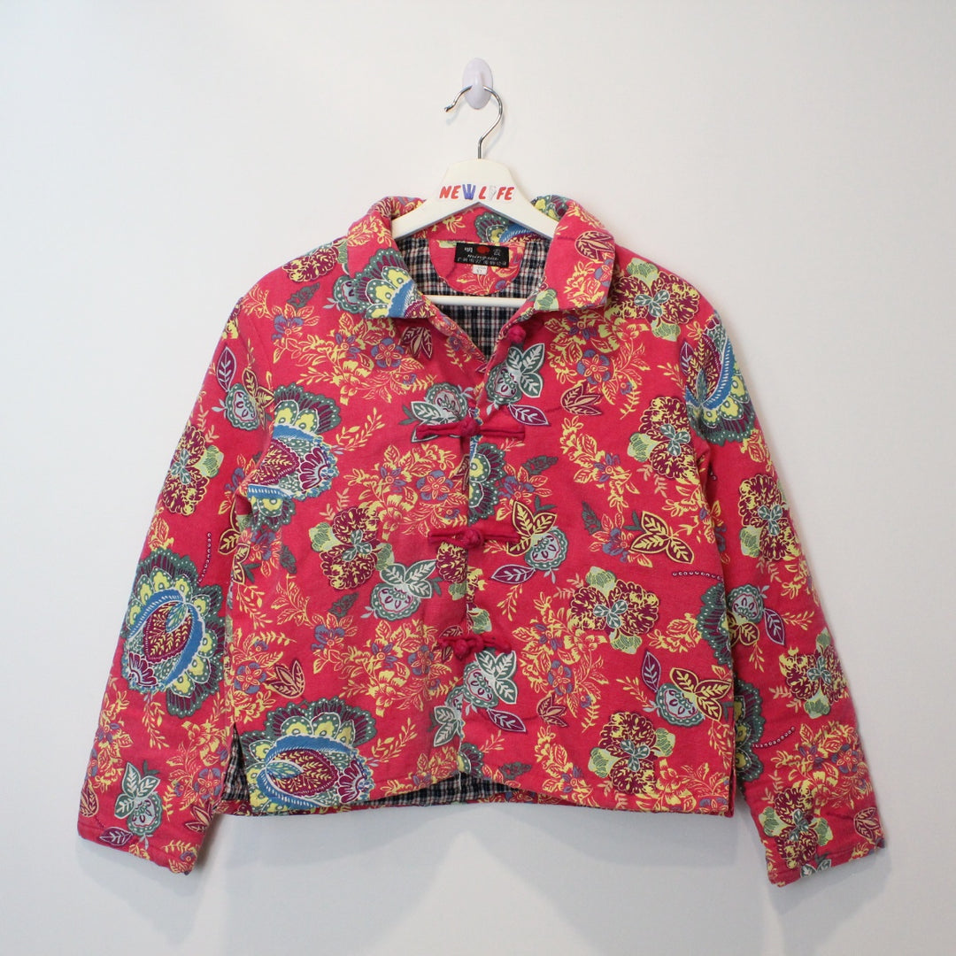 Vintage Floral Patterned Jacket - M-NEWLIFE Clothing