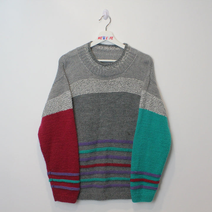 Vintage Striped Knit Sweater - S-NEWLIFE Clothing