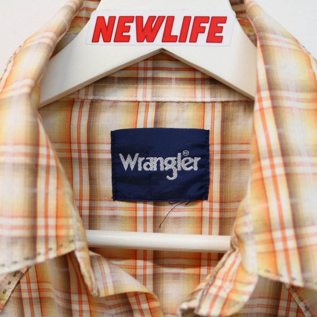 Vintage Wrangler Plaid Western Button Up - S-NEWLIFE Clothing