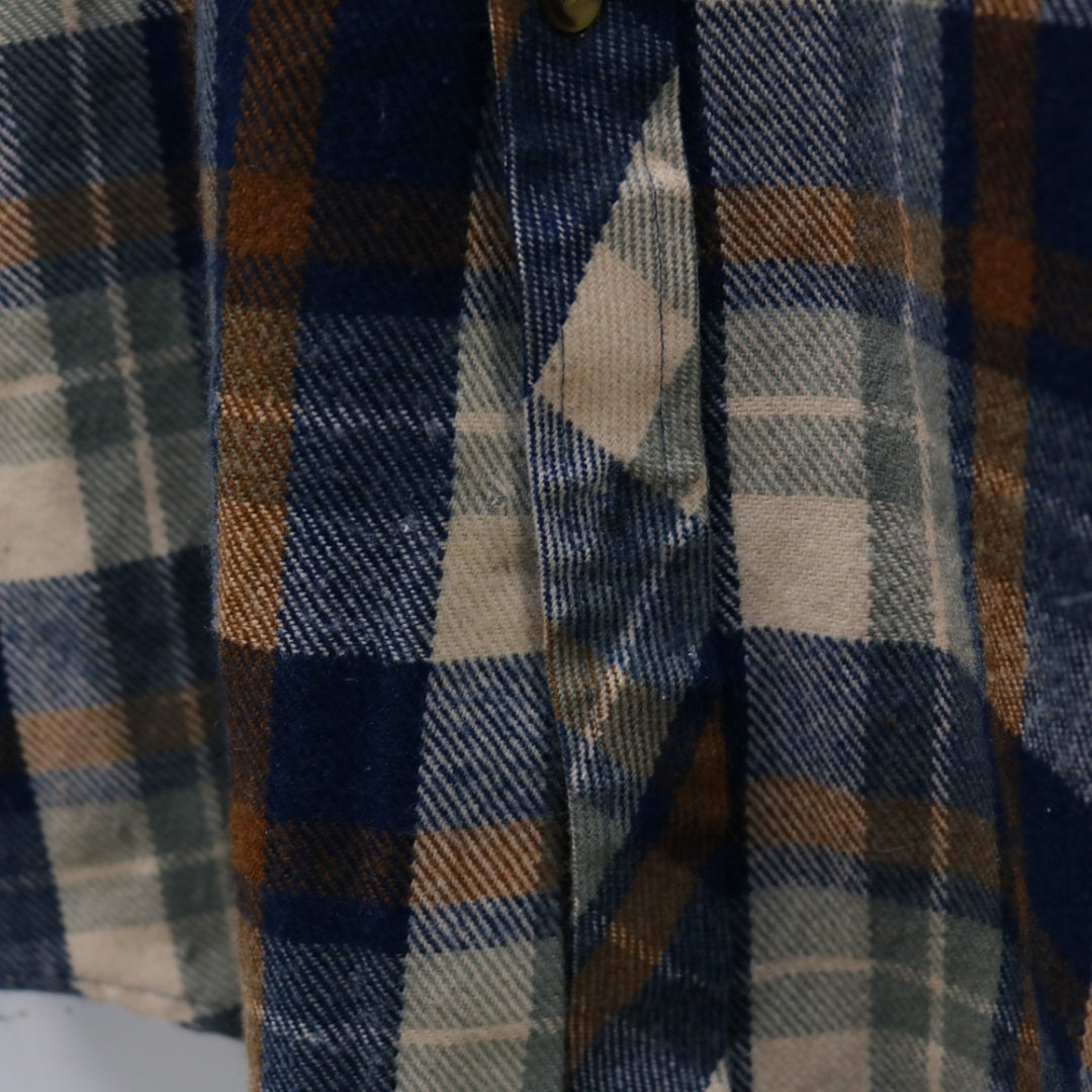 Vintage Sears Plaid Flannel Button Up - L-NEWLIFE Clothing