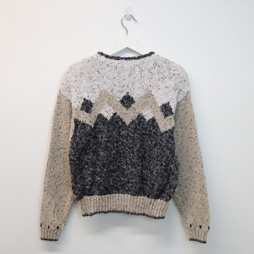 Vintage Patterned Knit Sweater - S-NEWLIFE Clothing