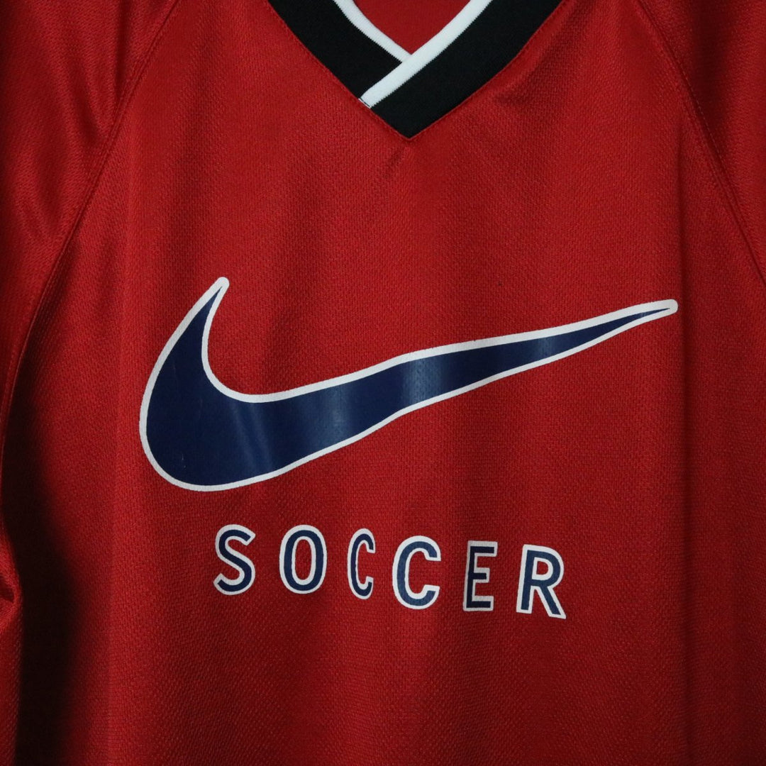 Vintage 90s Nike Soccer Jersey Shirt - XXL-NEWLIFE Clothing