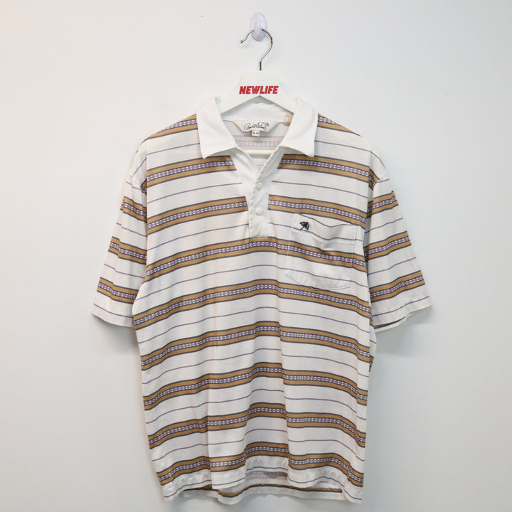 Vintage Arnold Palmer Striped Polo Shirt - M-NEWLIFE Clothing