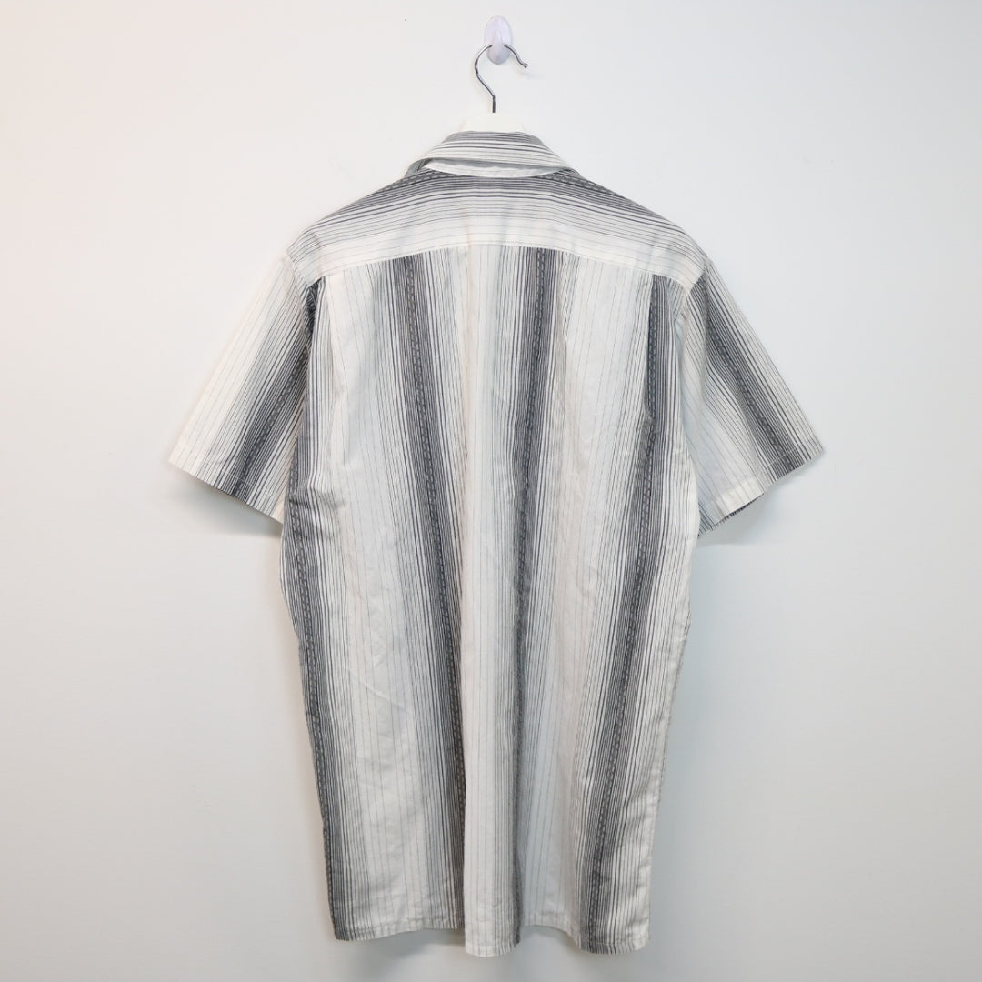 Vintage Striped Short Sleeve Button Up - L-NEWLIFE Clothing