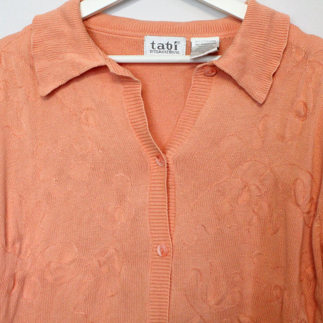 Vintage Button Up Knit Collared Shirt - L-NEWLIFE Clothing
