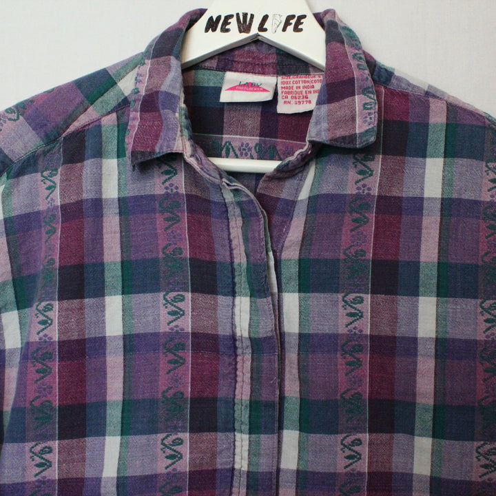 Vintage Plaid Button Up - S-NEWLIFE Clothing