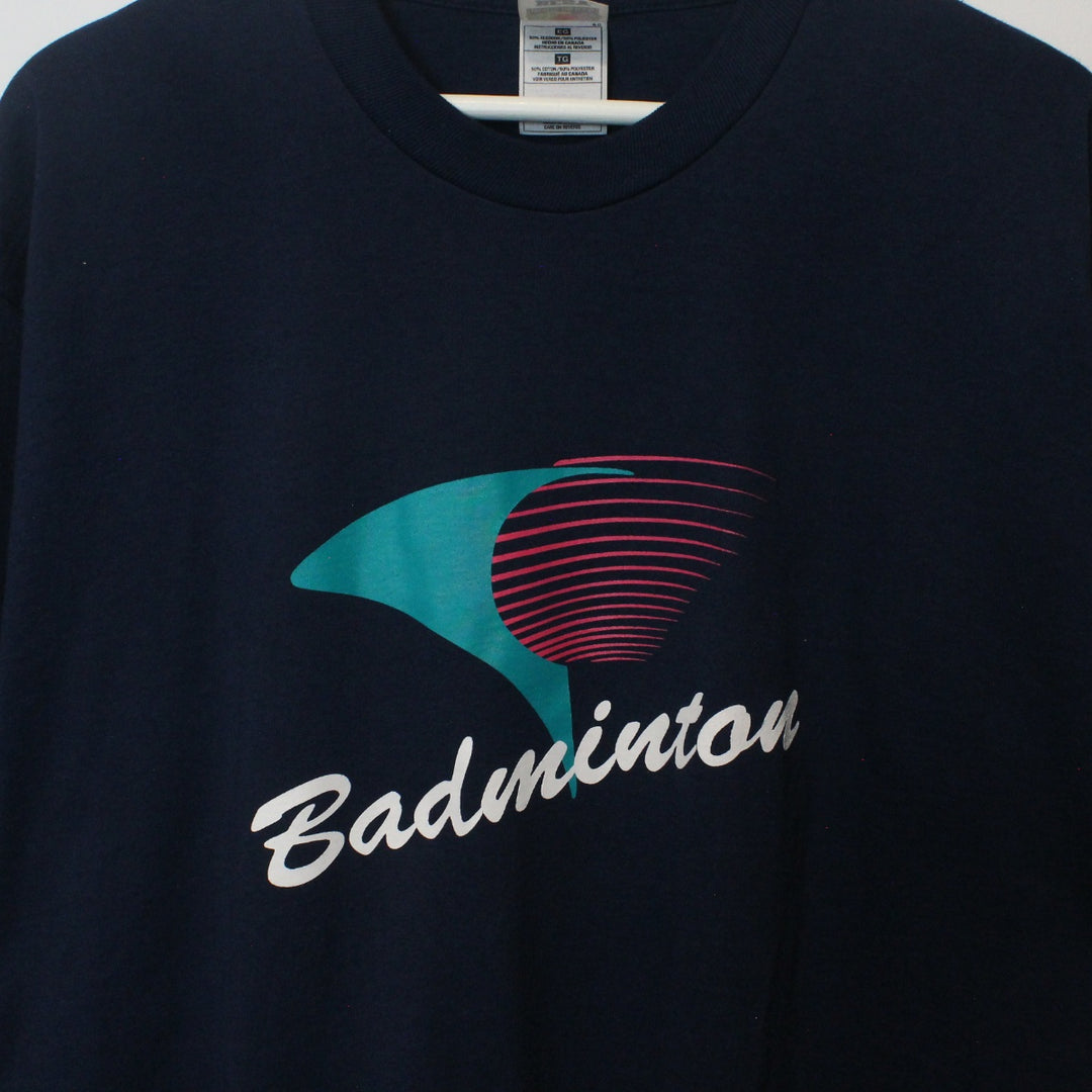 Vintage 90's Badminton Tee - XL-NEWLIFE Clothing