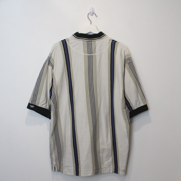 Vintage Striped Polo Shirt - XL-NEWLIFE Clothing