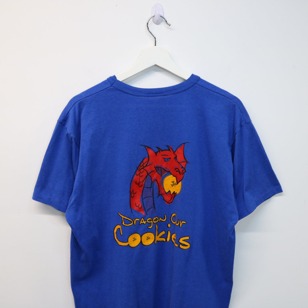 Vintage 80's Dragon Our Cookies Girl Guide Tee - L-NEWLIFE Clothing