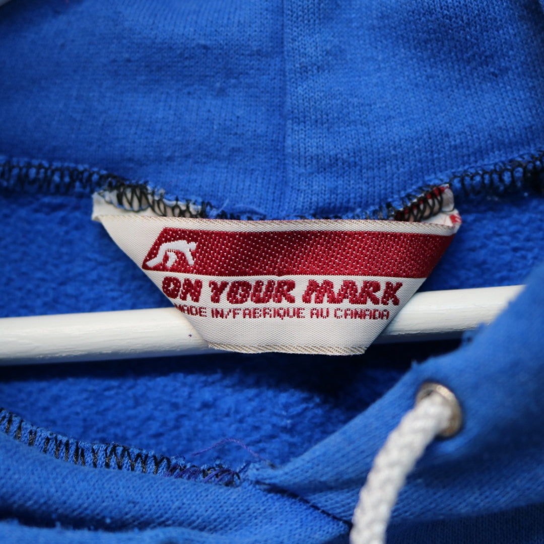 Vintage 80's On Your Mark Blank Hoodie - L-NEWLIFE Clothing