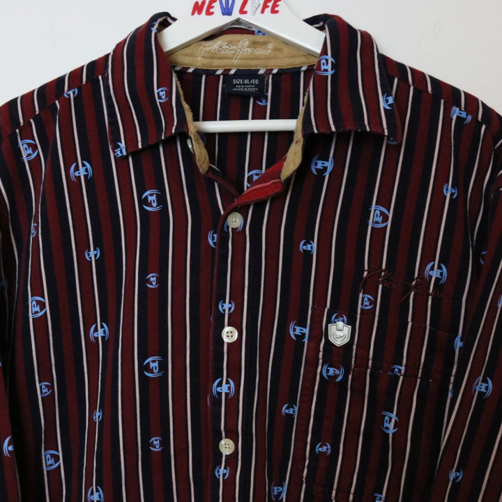 Vintage Phat Farm Striped Button Up - XL-NEWLIFE Clothing