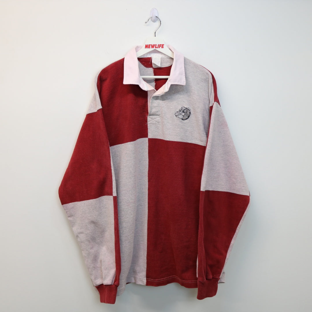 Vintage 90's Georgetown Hoyas Rugby Polo Shirt - 3XL-NEWLIFE Clothing