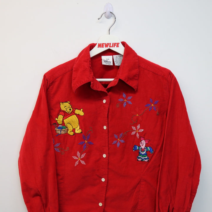 Vintage Disney Pooh Bear Corduroy Button Up - XS-NEWLIFE Clothing