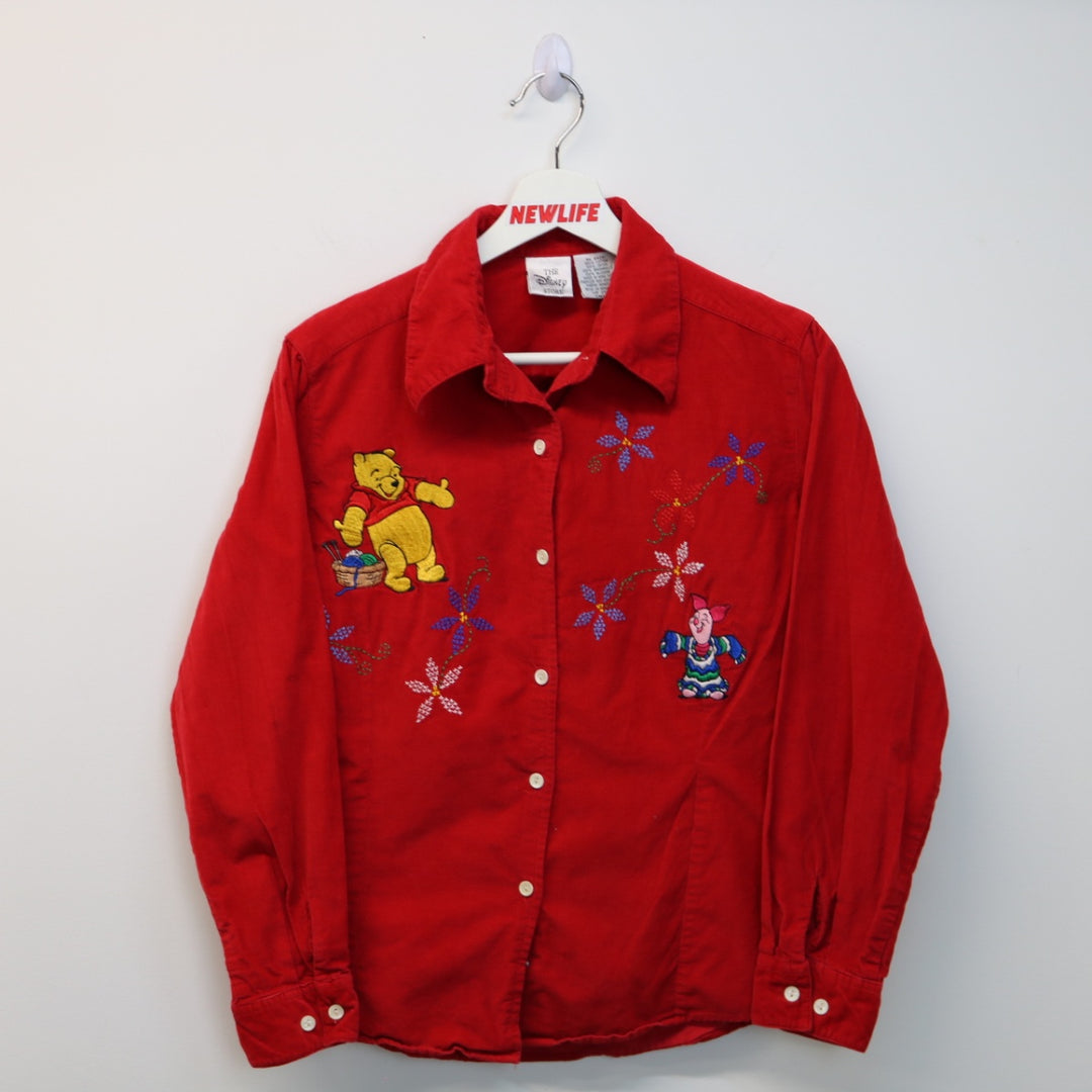 Vintage Disney Pooh Bear Corduroy Button Up - XS-NEWLIFE Clothing