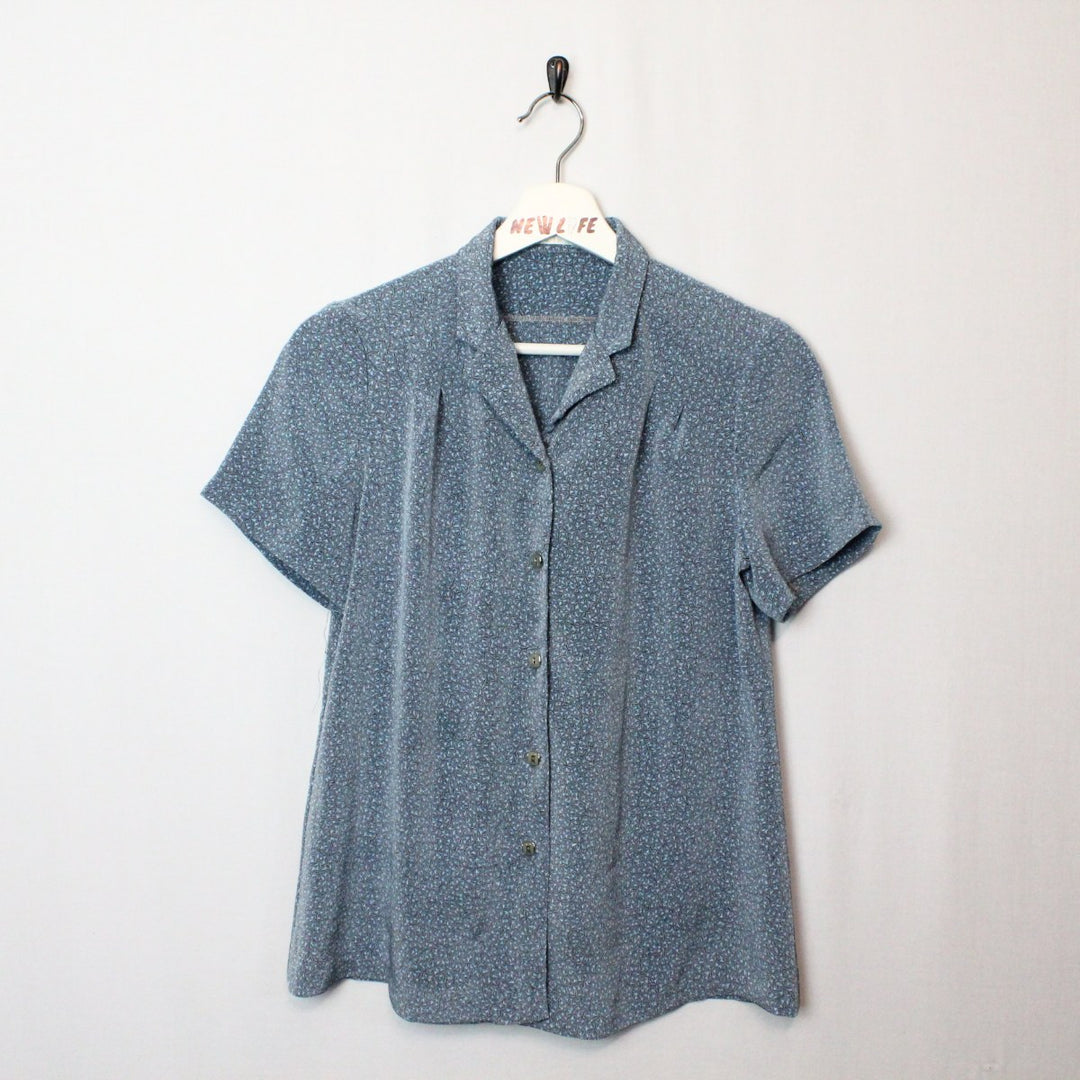 Vintage Patterned Short Sleeve Button Up - S/M-NEWLIFE Clothing