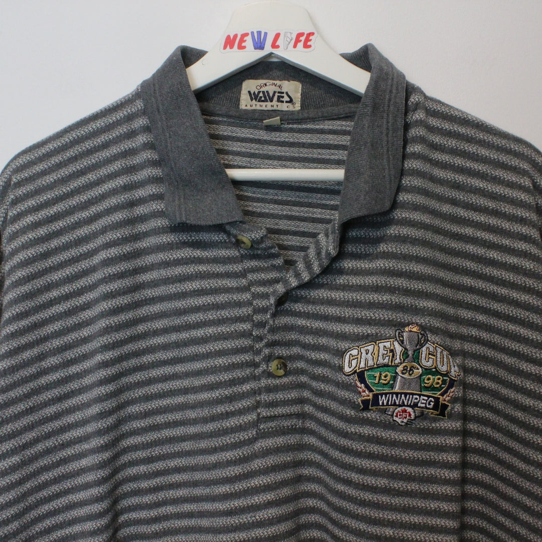 Vintage 1998 Grey Cup Polo Shirt - XXL-NEWLIFE Clothing