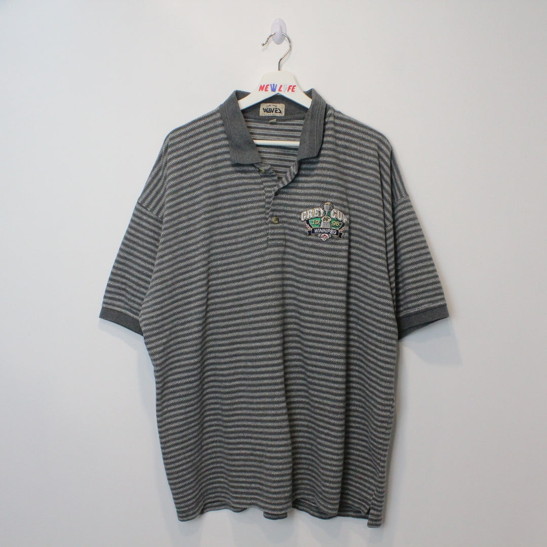 Vintage 1998 Grey Cup Polo Shirt - XXL-NEWLIFE Clothing