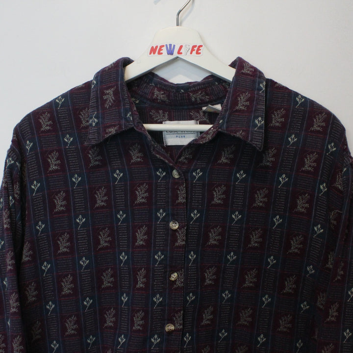 Vintage Patterned Button Up - XXL/3XL-NEWLIFE Clothing