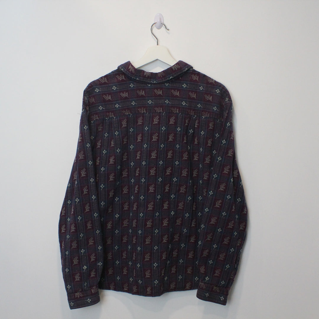 Vintage Patterned Button Up - XXL/3XL-NEWLIFE Clothing