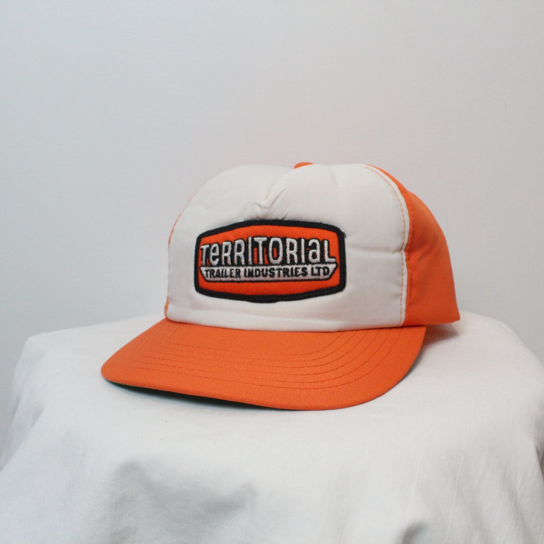 Vintage 80's Territorial Trailers Trucker Hat - OS-NEWLIFE Clothing