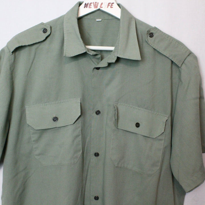 Vintage Short Sleeve Button Up - L-NEWLIFE Clothing