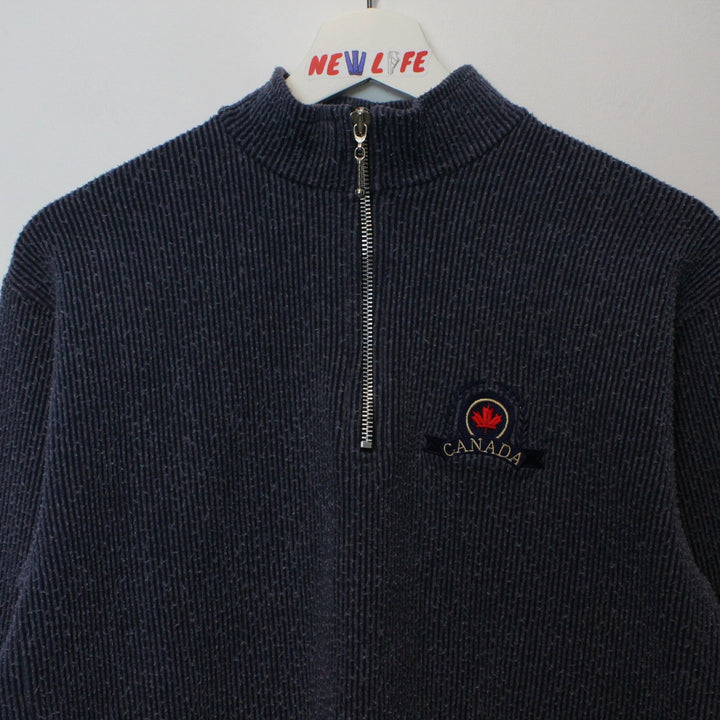 Vintage Canada Quarter Zip Sweater - XS/S-NEWLIFE Clothing
