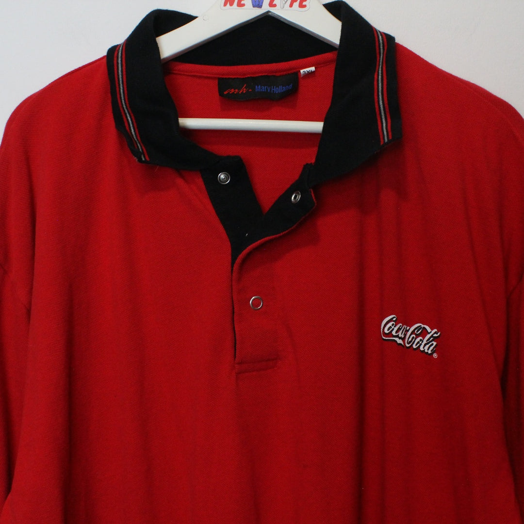 Vintage Coca Cola Polo Shirt - 3XL-NEWLIFE Clothing