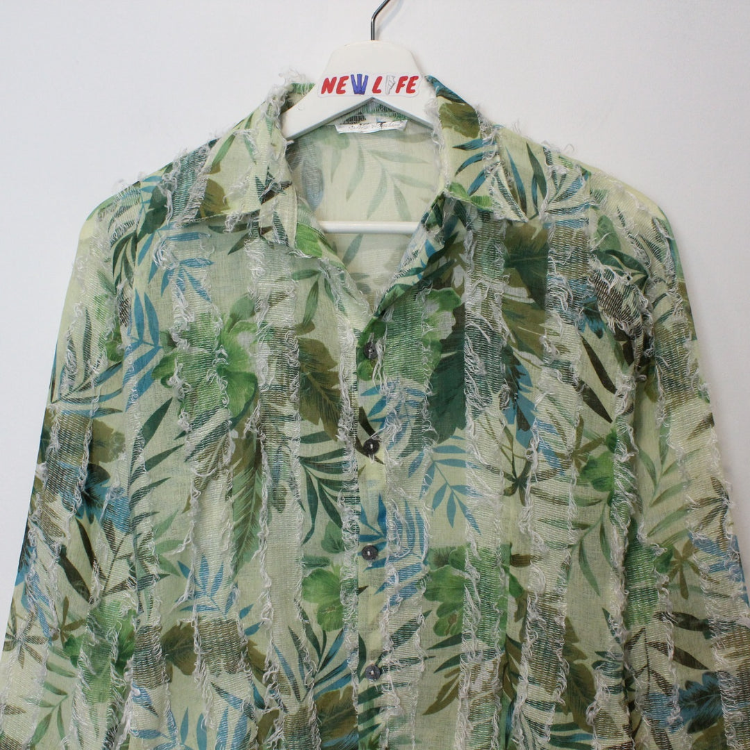Vintage Floral Long Sleeve Button Up - XS-NEWLIFE Clothing