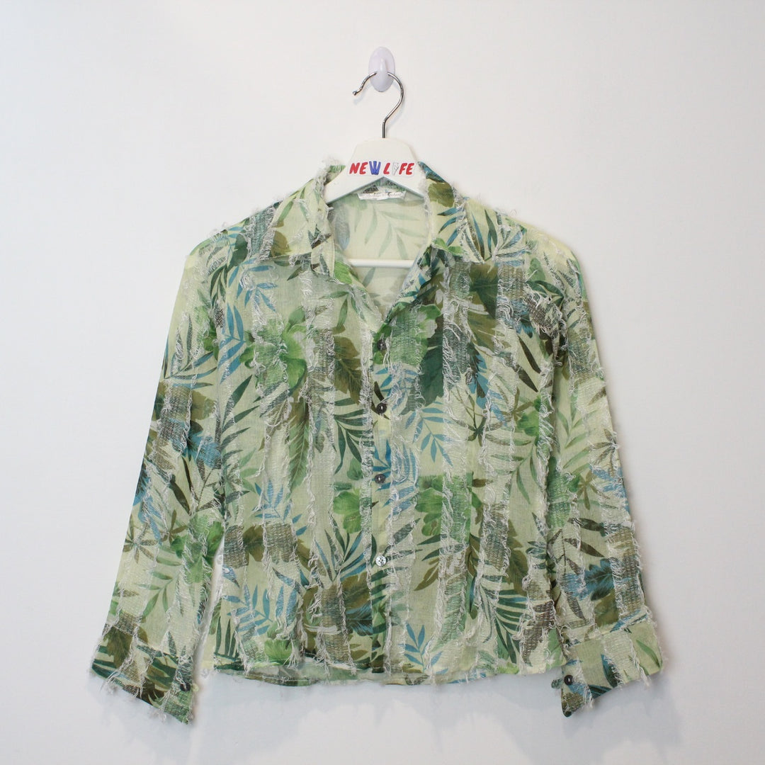Vintage Floral Long Sleeve Button Up - XS-NEWLIFE Clothing
