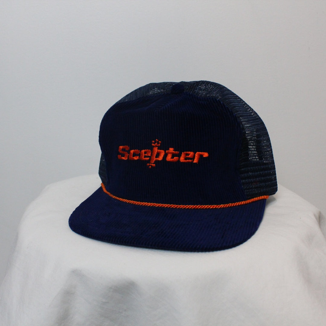 Vintage 80's Scepter Corduroy Trucker Hat - OS-NEWLIFE Clothing