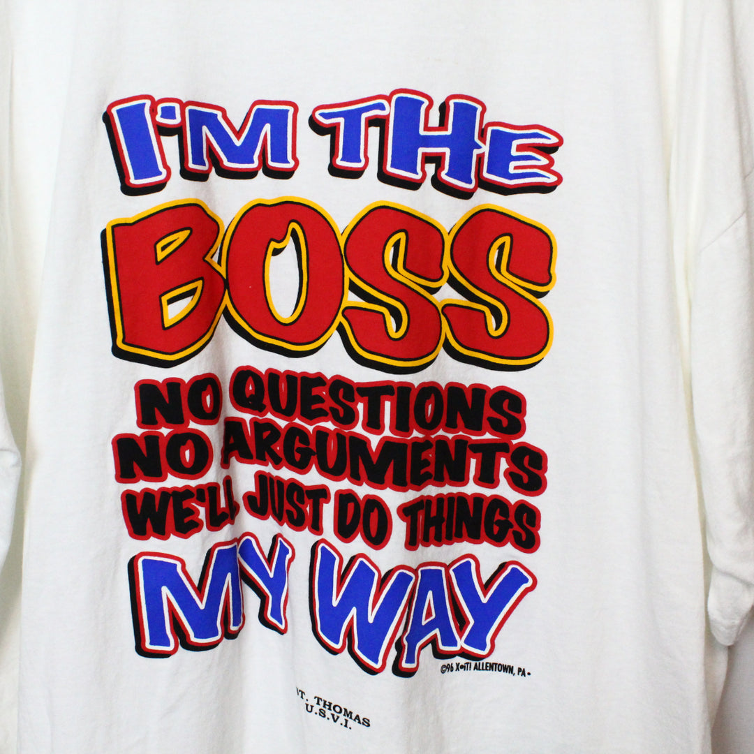 Vintage 1996 I'm The Boss Tee - 3XL-NEWLIFE Clothing
