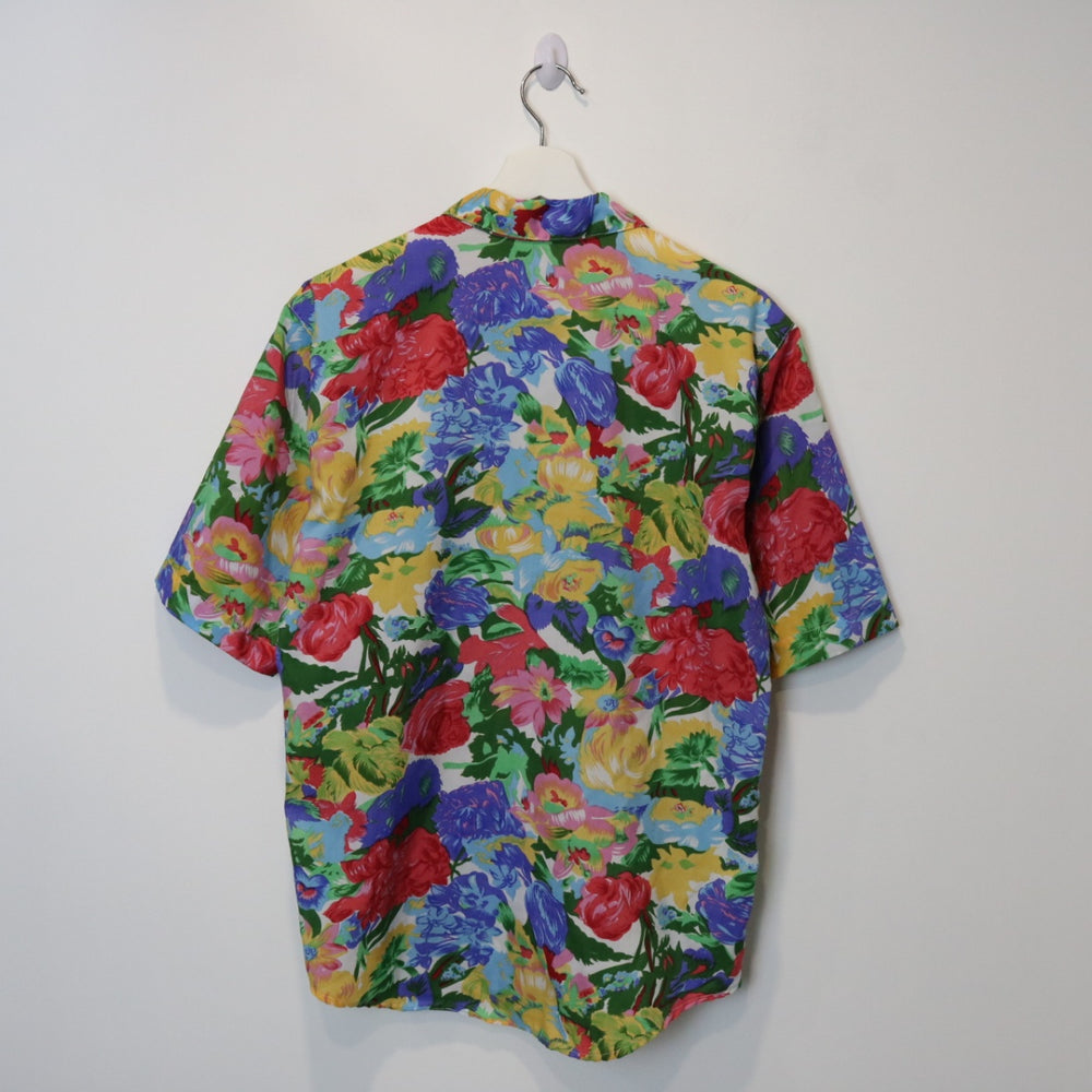 Vintage Floral Short Sleeve Button Up - M-NEWLIFE Clothing