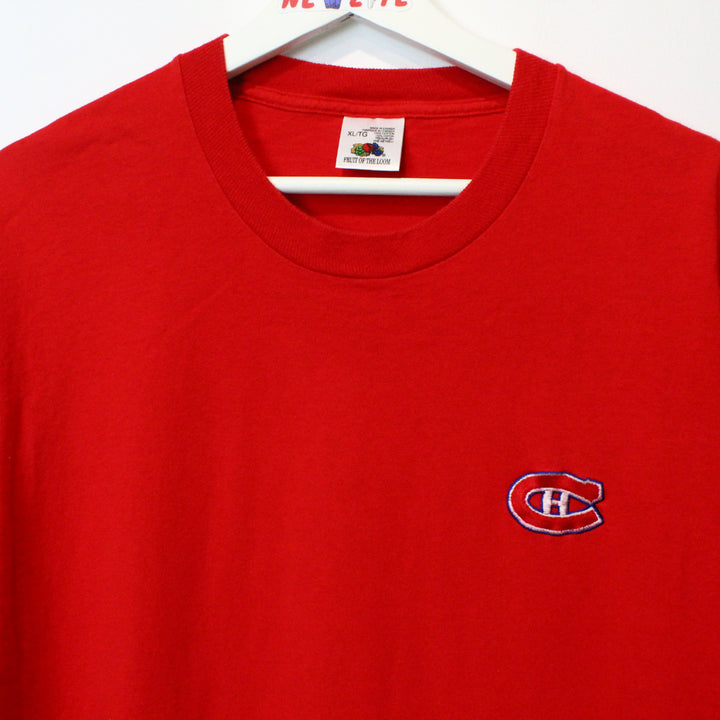 Vintage 80's Montreal Canadians Tee - XL-NEWLIFE Clothing