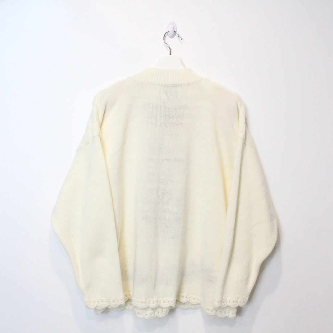 Vintage Flower Knit Sweater - XL-NEWLIFE Clothing