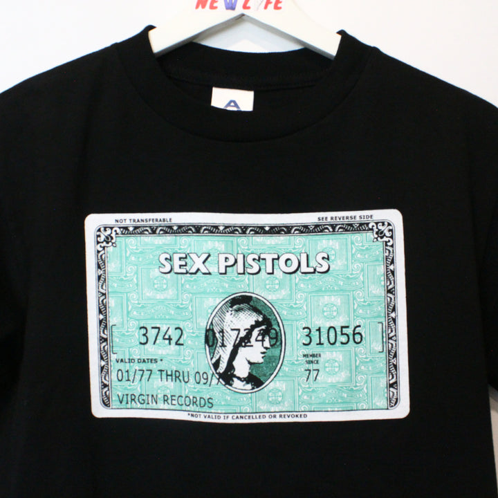 Vintage 00's Sex Pistols Credit Card Tee - S-NEWLIFE Clothing