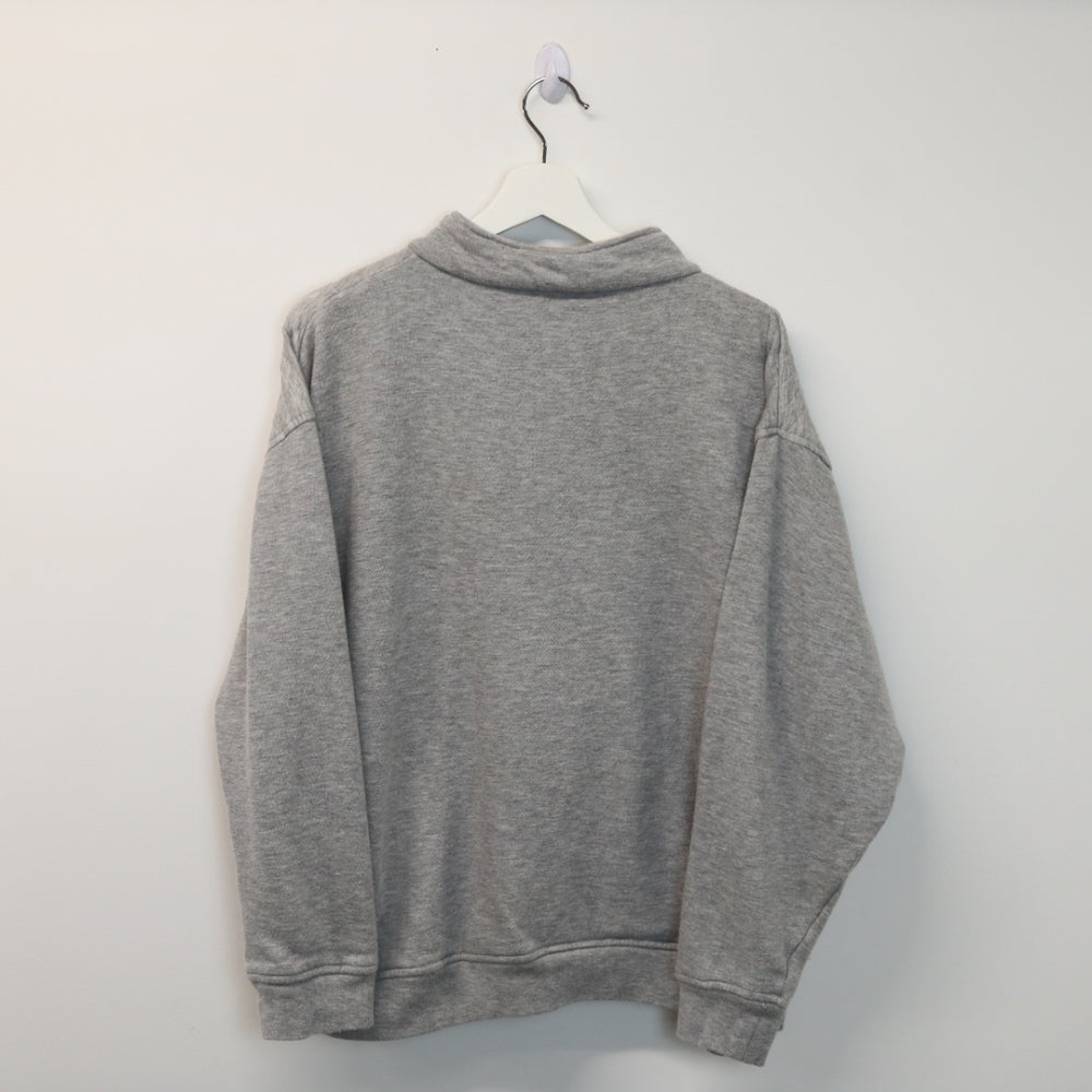 Vintage Leaf Quarter Zip Sweater - XL-NEWLIFE Clothing