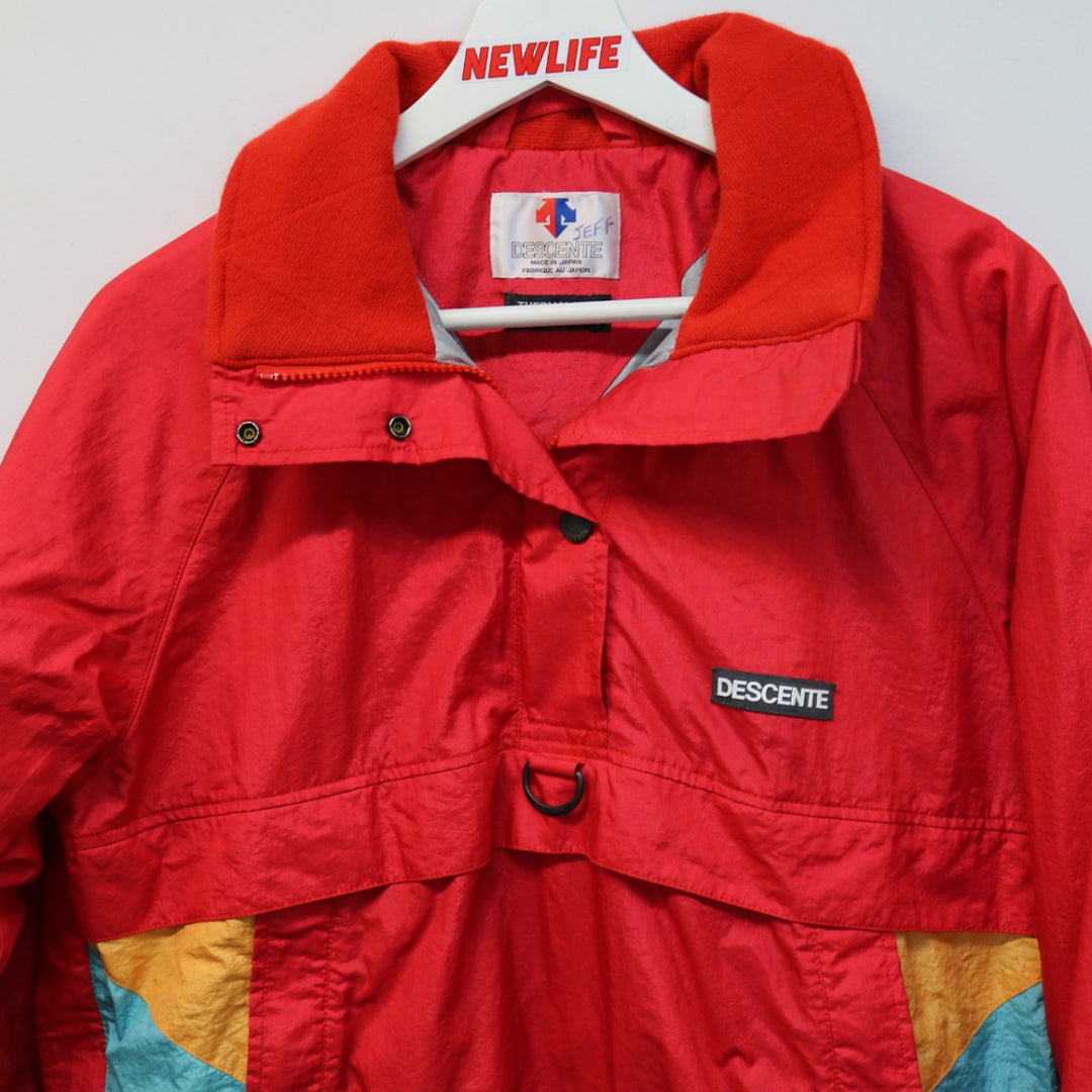 Vintage 80's Descente Quarter Zip Jacket - M-NEWLIFE Clothing