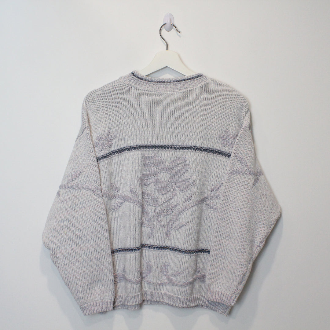 Vintage Flower Knit Sweater - M-NEWLIFE Clothing