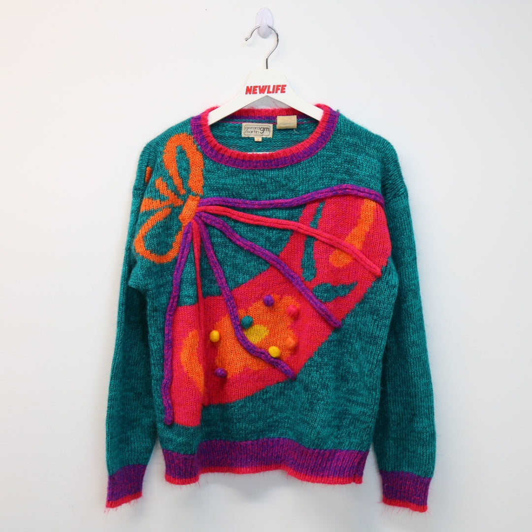 Vintage Pom Pom Textured Knit Sweater - S-NEWLIFE Clothing