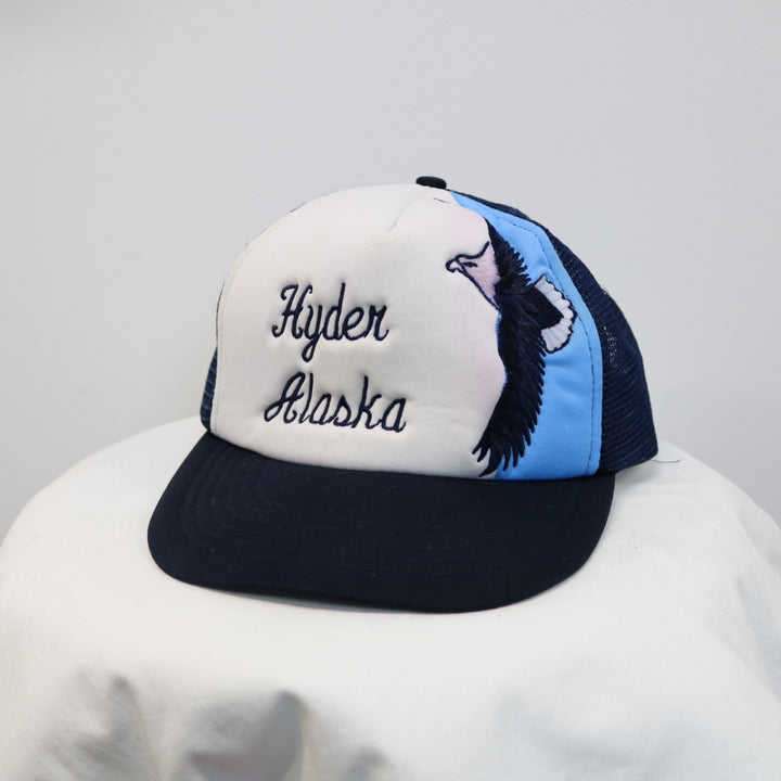 Vintage 80's Hyder Alaska Eagle Trucker Hat - OS-NEWLIFE Clothing