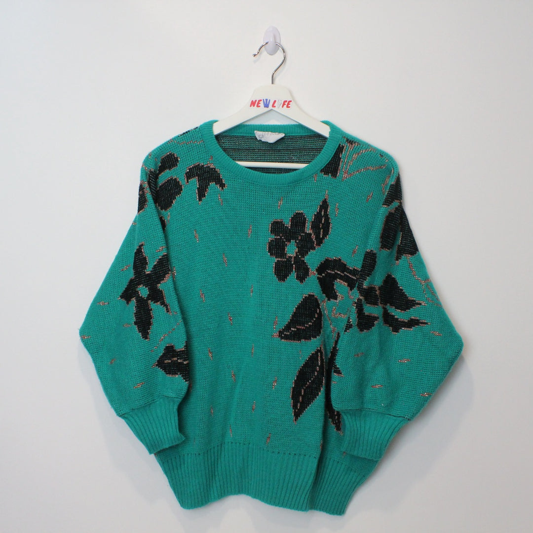 Vintage Flower Knit Sweater - L-NEWLIFE Clothing