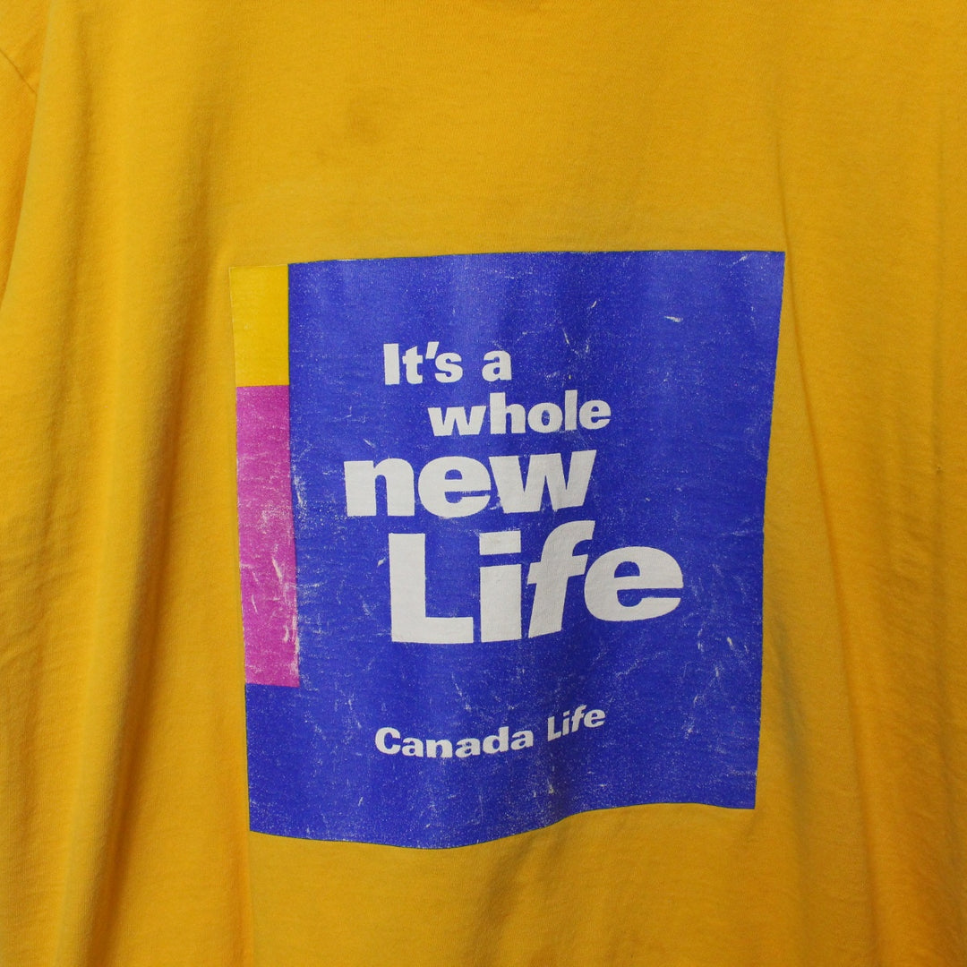 Vintage 90's Canada Life Tee - XL-NEWLIFE Clothing