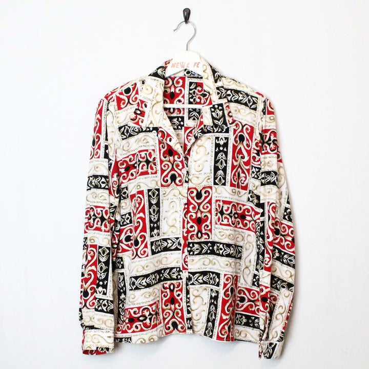 Vintage Printed Button up