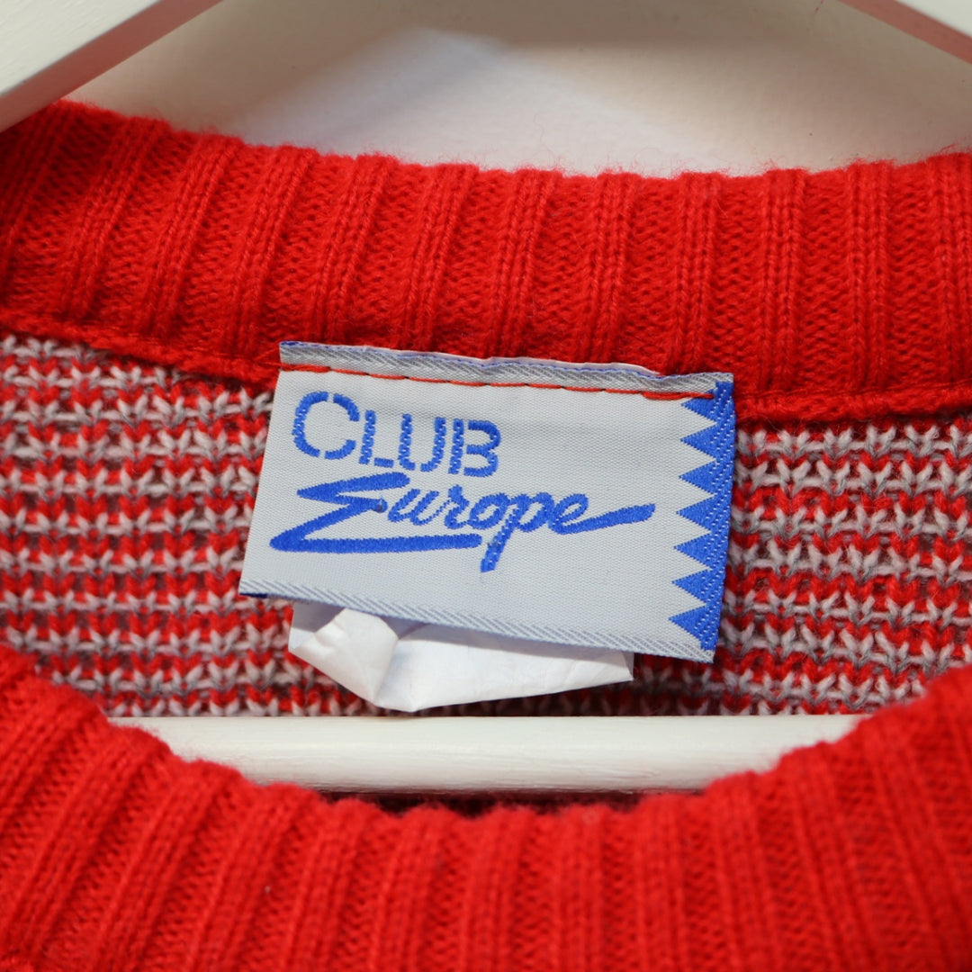Vintage Club Europe Patterned Knit Sweater - M-NEWLIFE Clothing