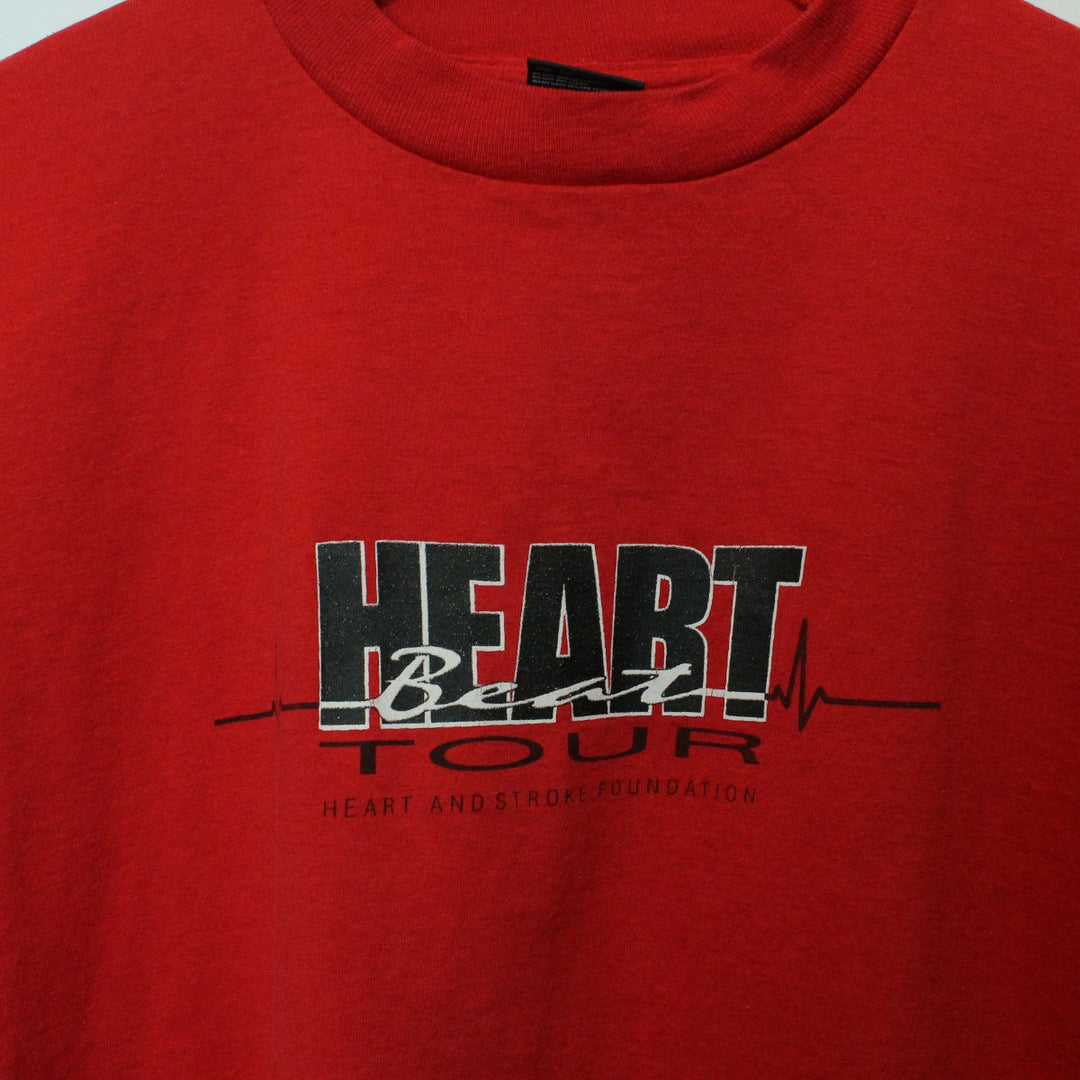 Vintage 90's Heart Beat Tour Tee - XL-NEWLIFE Clothing